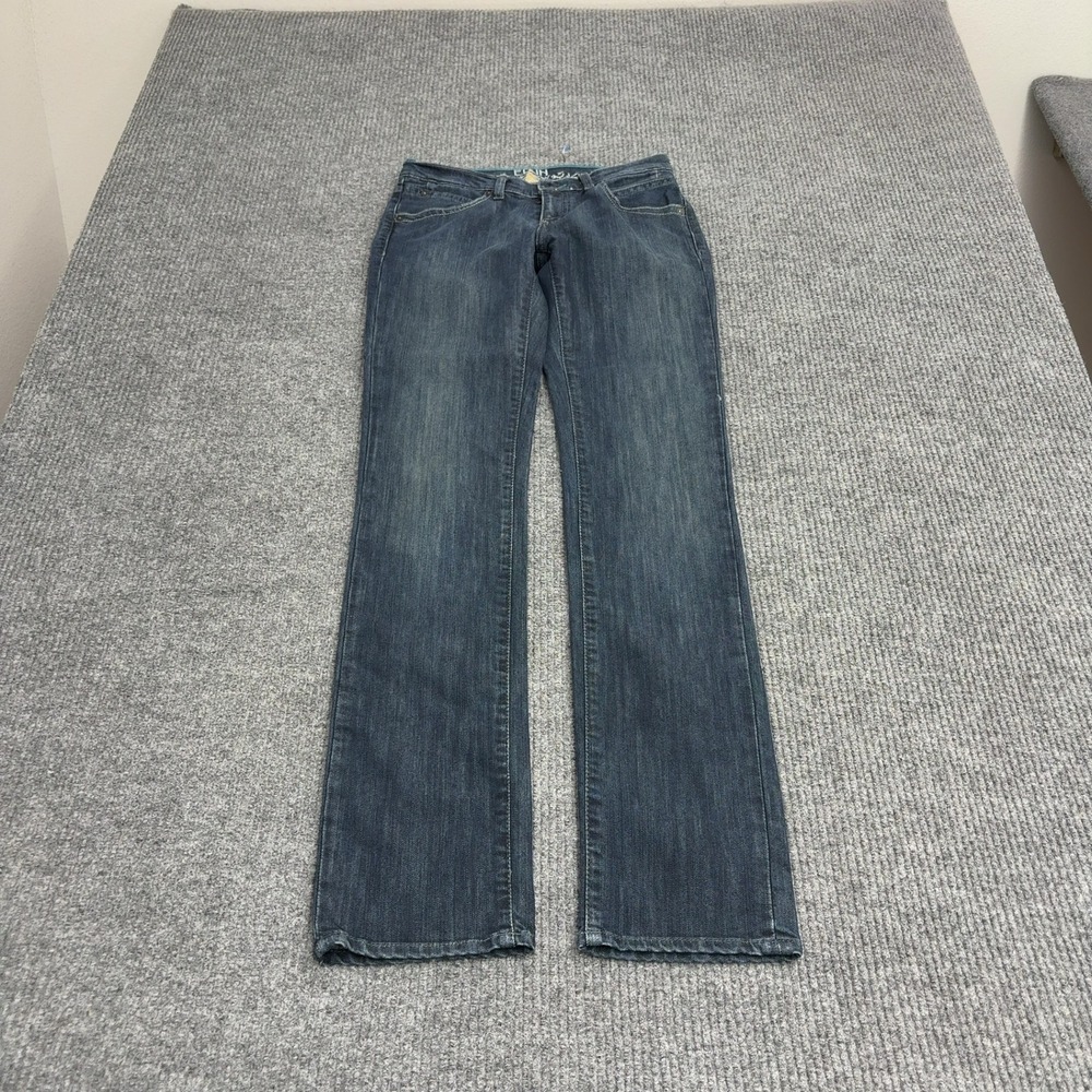 Edwin Jeans Womens 27 Blue Cotton Polyester Straight Leg Y2K Casual Streetwear